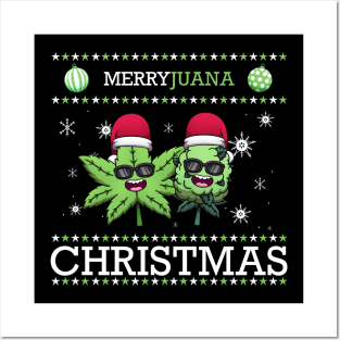 Cool Merryjuana Christmas Posters and Art